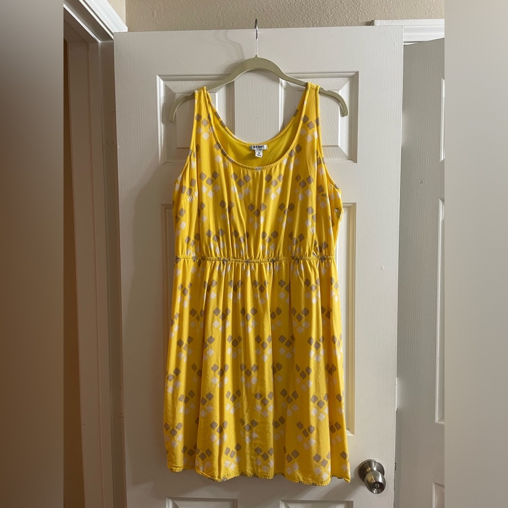 Yellow Knee Length Dress